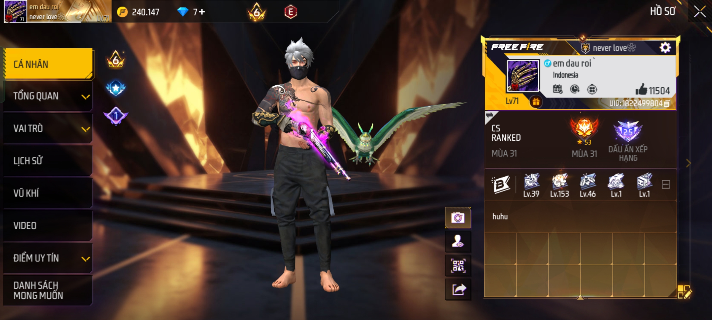 Bán 1m5 log gg fbrip nguồn le thai giang